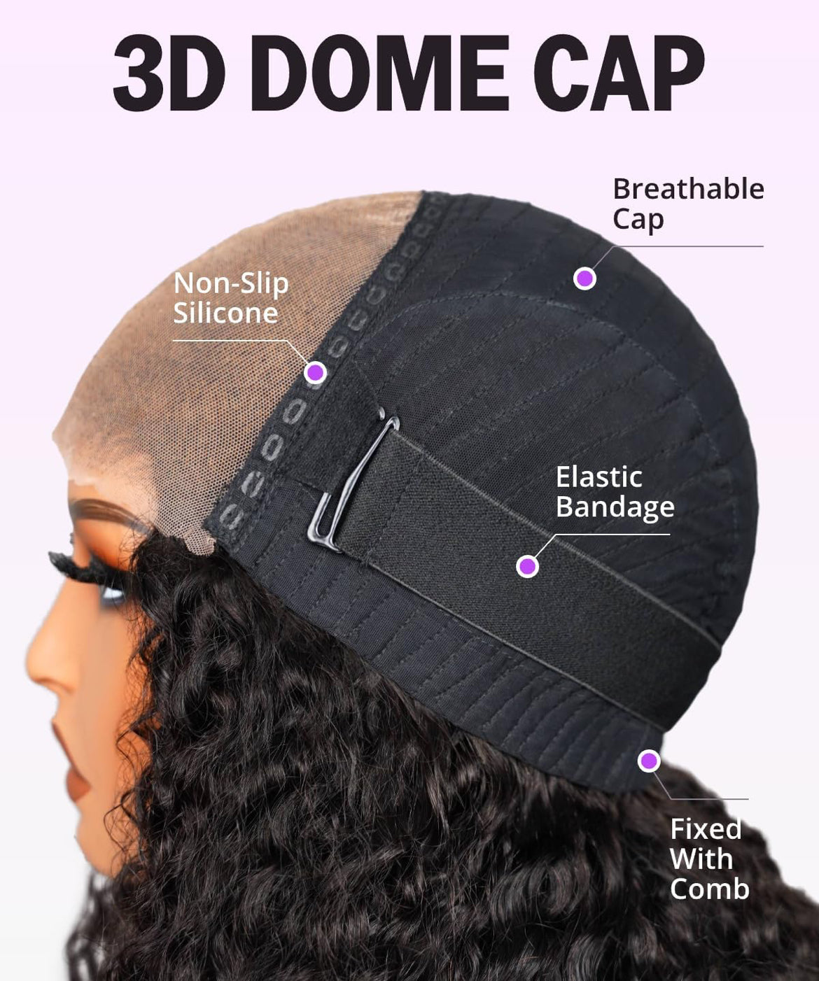 Deep Wave 13x6 HD Lace Wig – Glueless – 180% Density – Human Hair