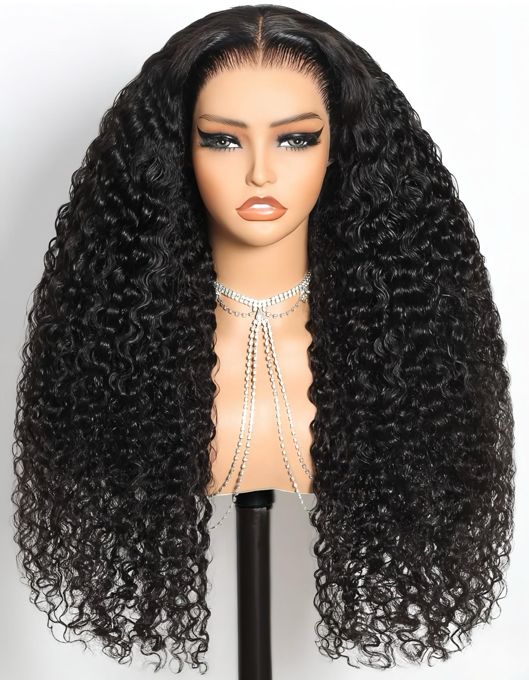 Deep Wave 13x6 HD Lace Wig – Glueless – 180% Density – Human Hair
