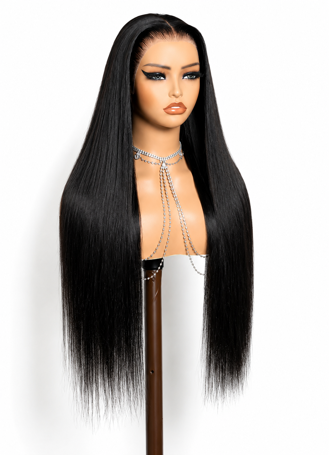 Straight 13x6 HD Lace Wig – Glueless – 180% Density – Human Hair