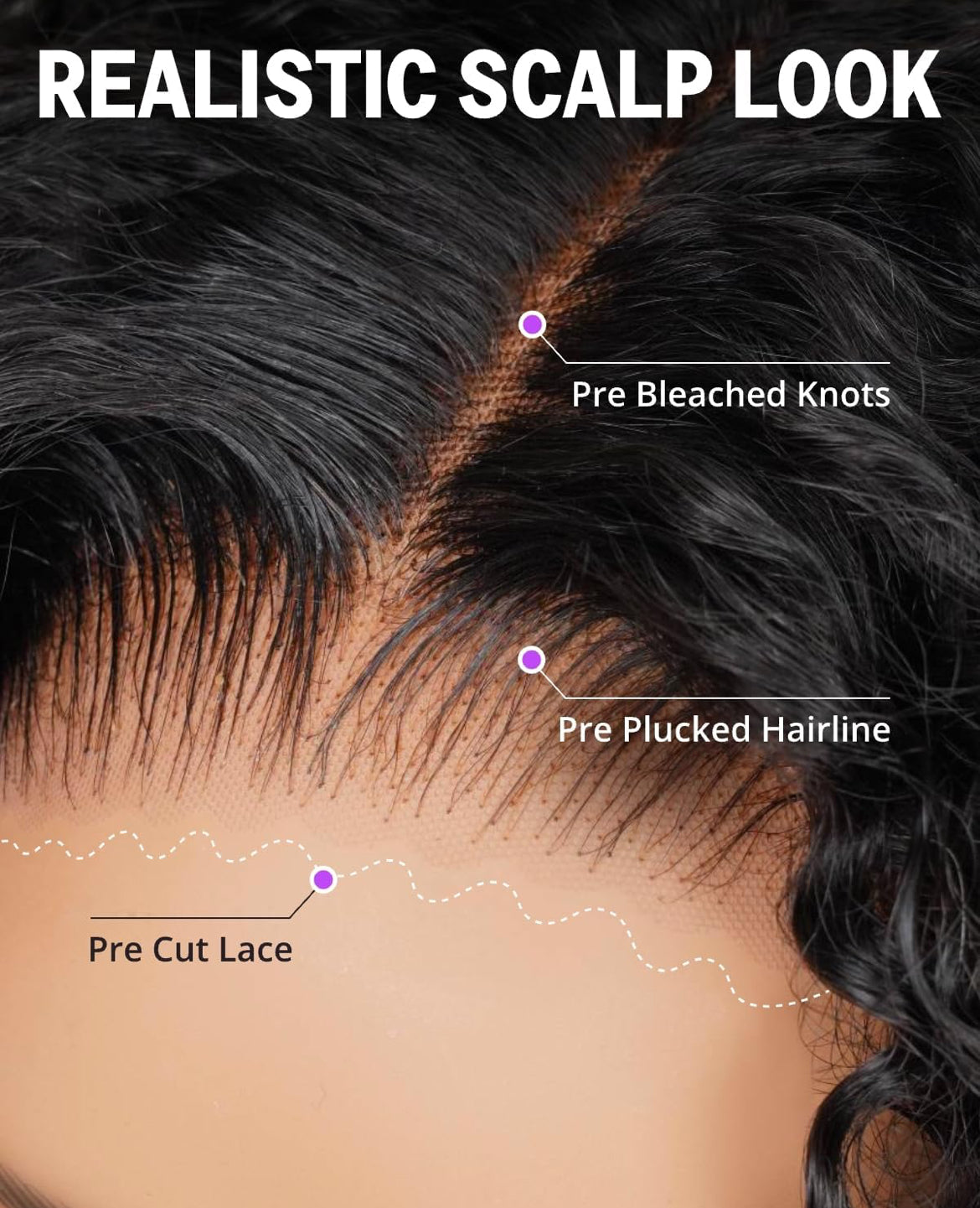 Deep Wave 13x6 HD Lace Wig – Glueless – 180% Density – Human Hair